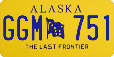 AK license plate GGM751