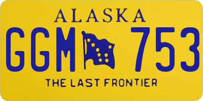 AK license plate GGM753