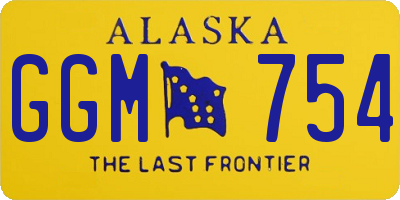 AK license plate GGM754