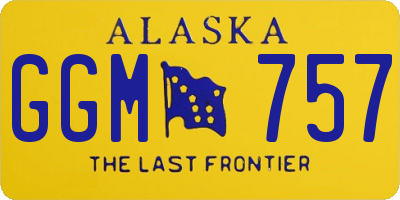 AK license plate GGM757