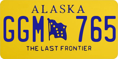 AK license plate GGM765