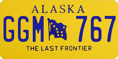 AK license plate GGM767