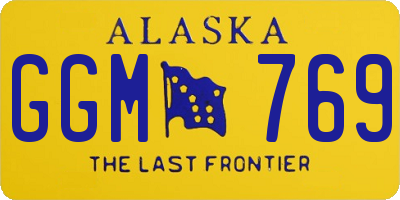 AK license plate GGM769