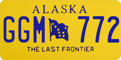 AK license plate GGM772