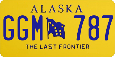 AK license plate GGM787