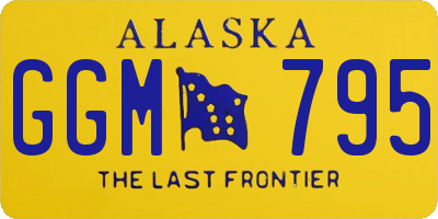 AK license plate GGM795