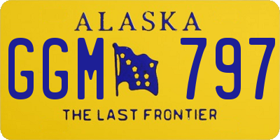 AK license plate GGM797