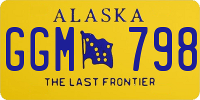 AK license plate GGM798