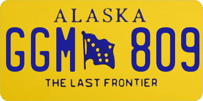 AK license plate GGM809