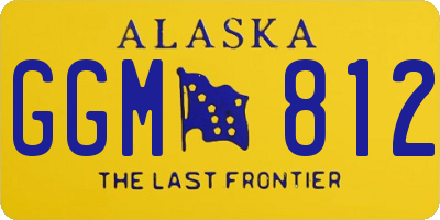 AK license plate GGM812