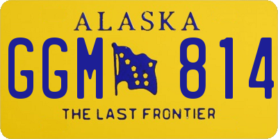 AK license plate GGM814