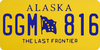 AK license plate GGM816
