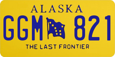 AK license plate GGM821