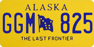 AK license plate GGM825
