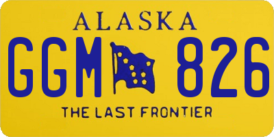AK license plate GGM826