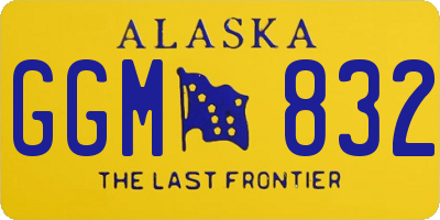 AK license plate GGM832