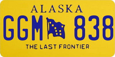 AK license plate GGM838