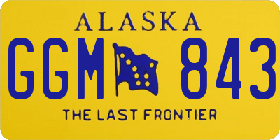 AK license plate GGM843