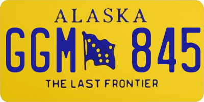 AK license plate GGM845