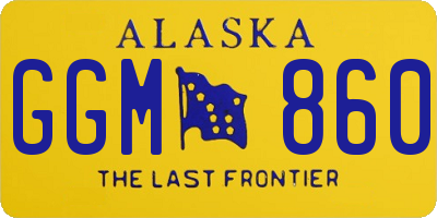 AK license plate GGM860