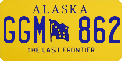 AK license plate GGM862