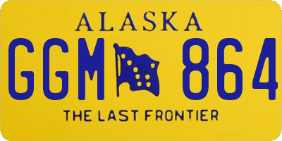 AK license plate GGM864