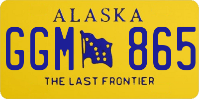 AK license plate GGM865