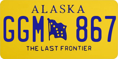 AK license plate GGM867