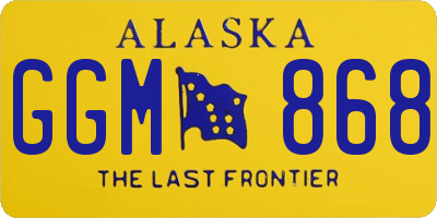 AK license plate GGM868