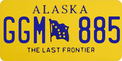 AK license plate GGM885