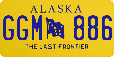 AK license plate GGM886