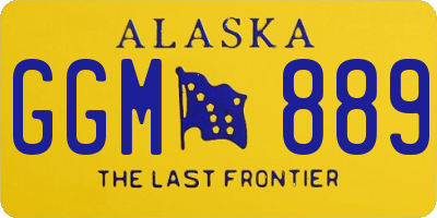 AK license plate GGM889