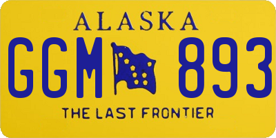 AK license plate GGM893