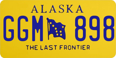 AK license plate GGM898