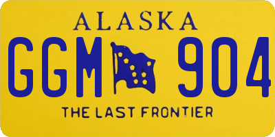 AK license plate GGM904