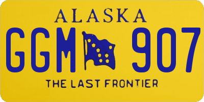 AK license plate GGM907