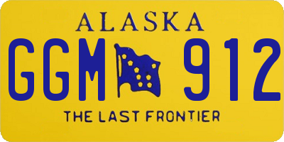 AK license plate GGM912