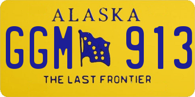 AK license plate GGM913