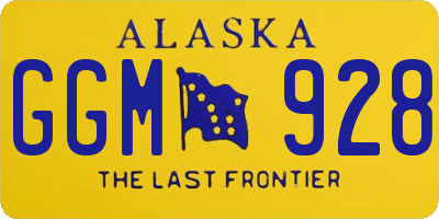 AK license plate GGM928