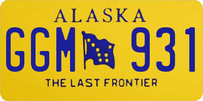 AK license plate GGM931