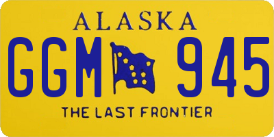 AK license plate GGM945