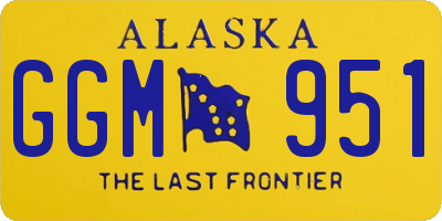 AK license plate GGM951