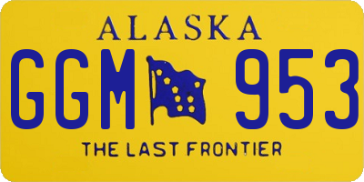 AK license plate GGM953