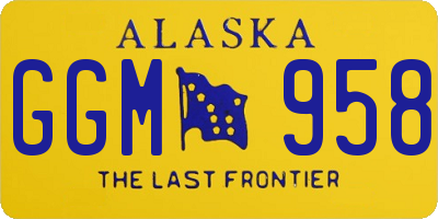 AK license plate GGM958