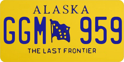 AK license plate GGM959