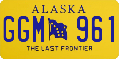 AK license plate GGM961