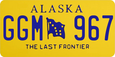 AK license plate GGM967