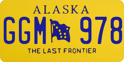 AK license plate GGM978