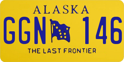 AK license plate GGN146