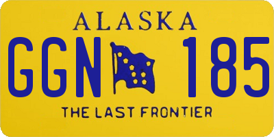 AK license plate GGN185